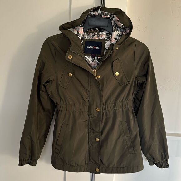 Limited Too Girl’s Size M10/12 Olive Green Lightweight Casual Jacket Zip Up NWOT - Picture 1 of 12